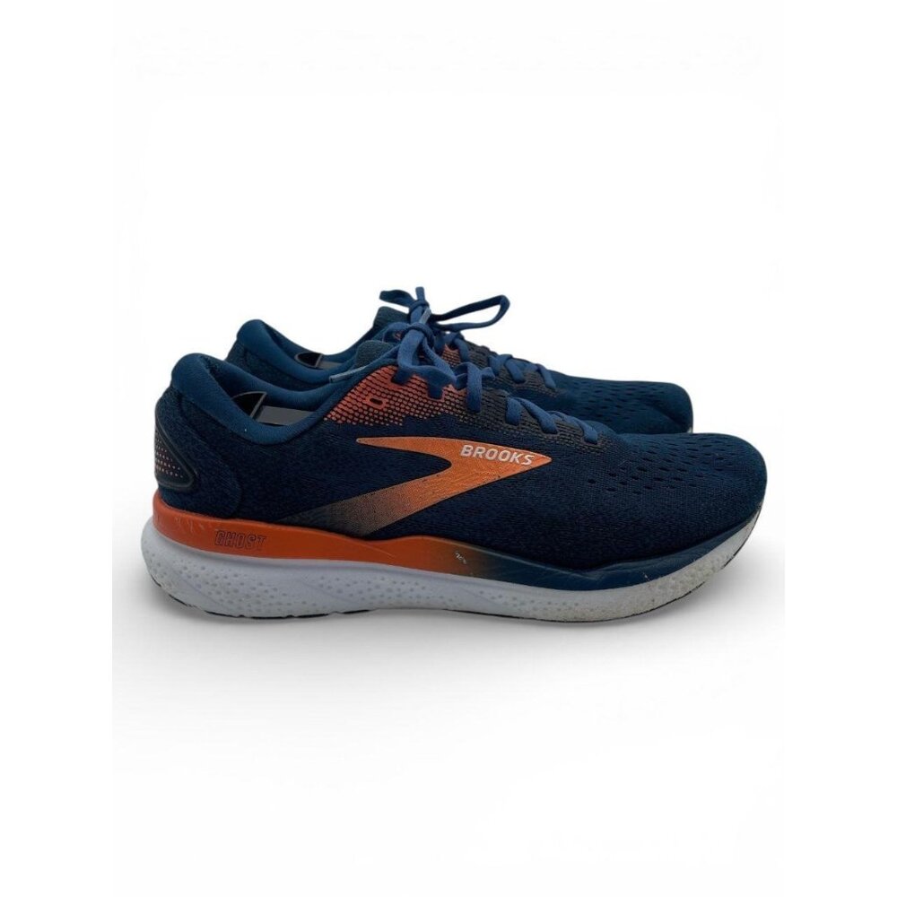 Brooks Men’s SZ 10 Ghost 16 Neutral Running Shoe - Blue Opal/Black/Nasturtium